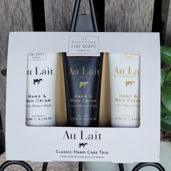Au Lait Other - NWT Au Lait Hand Cream Trio Scottish Fine Soaps